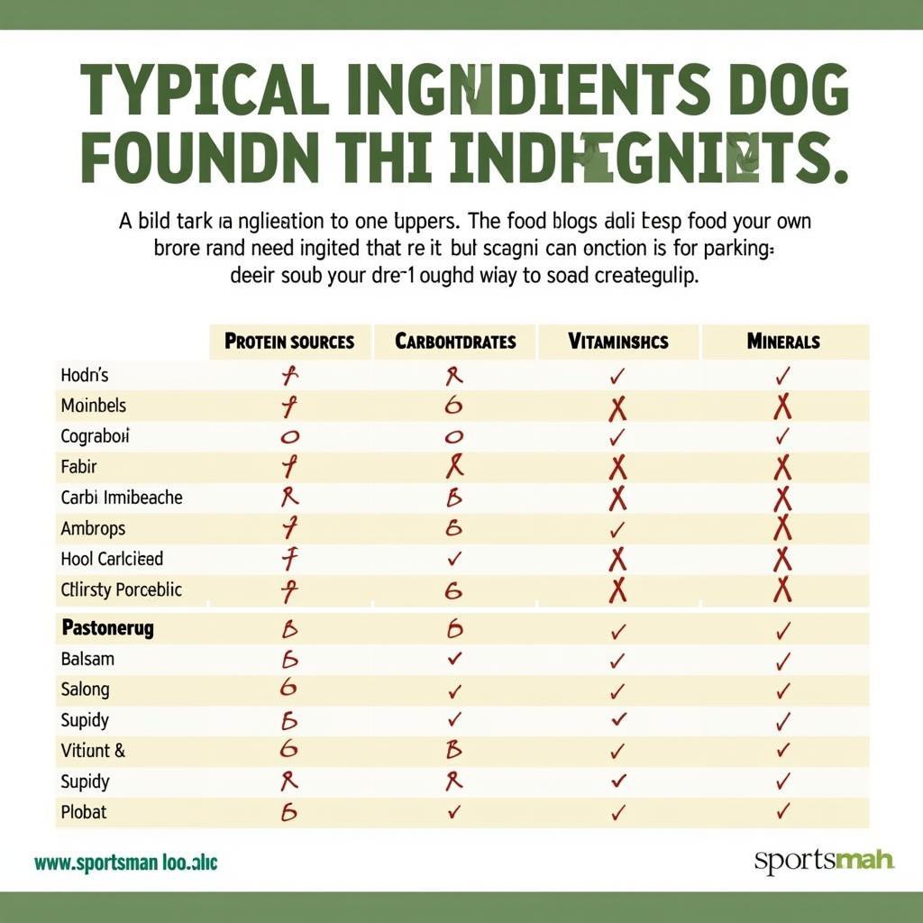 Analyzing the Ingredient List of Sportsman Dog Food