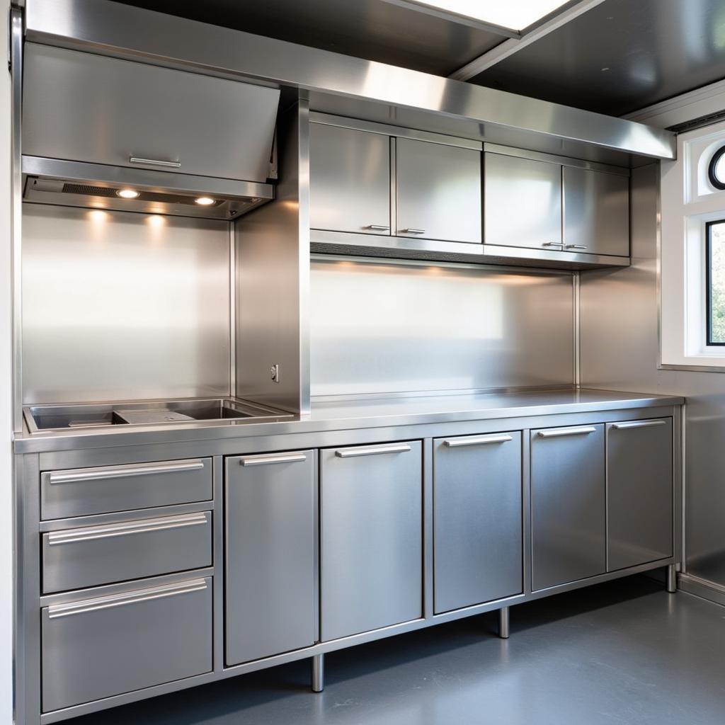 Durable Stainless Steel Food Truck Cabinets