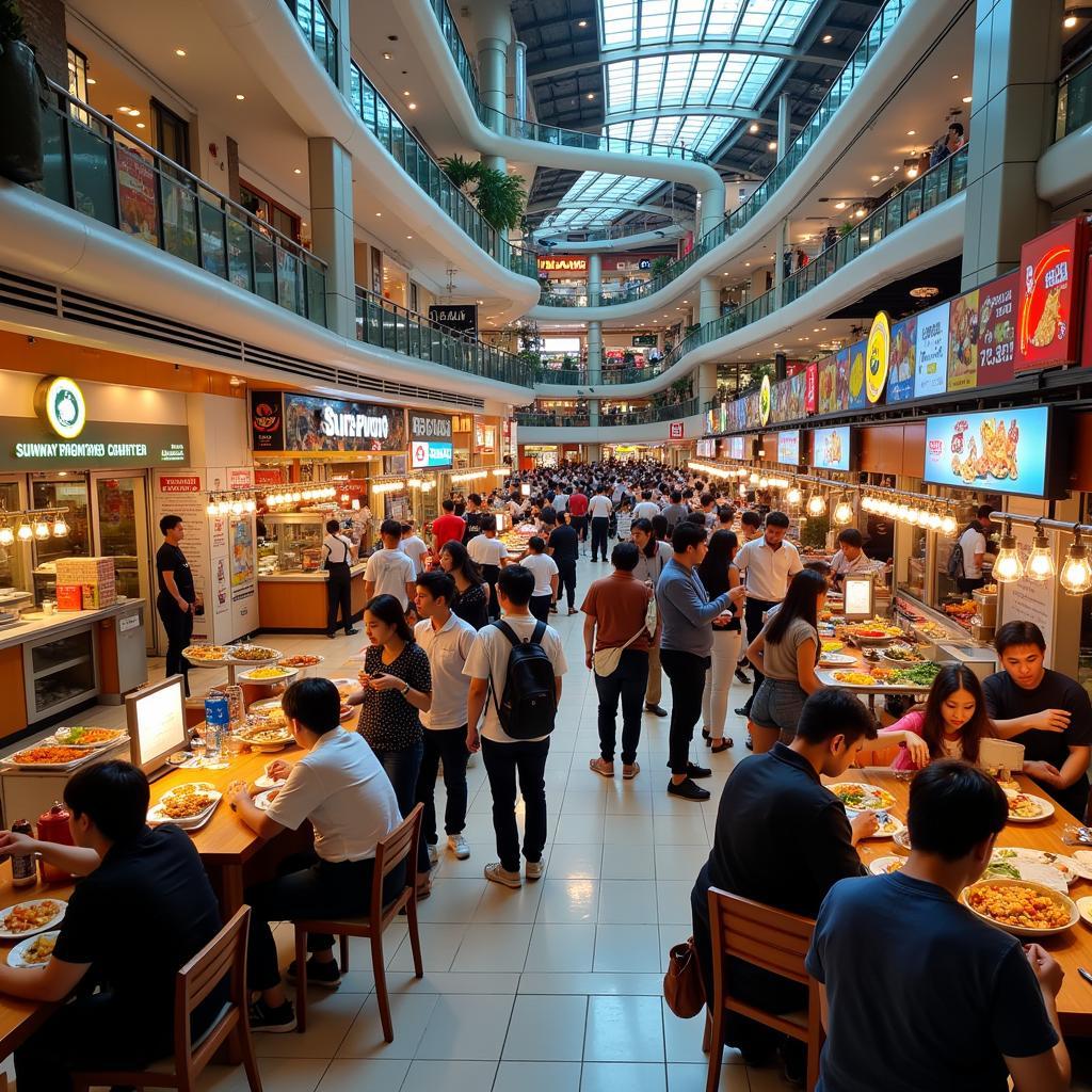 Vibrant Food Court at Sunway Pyramid