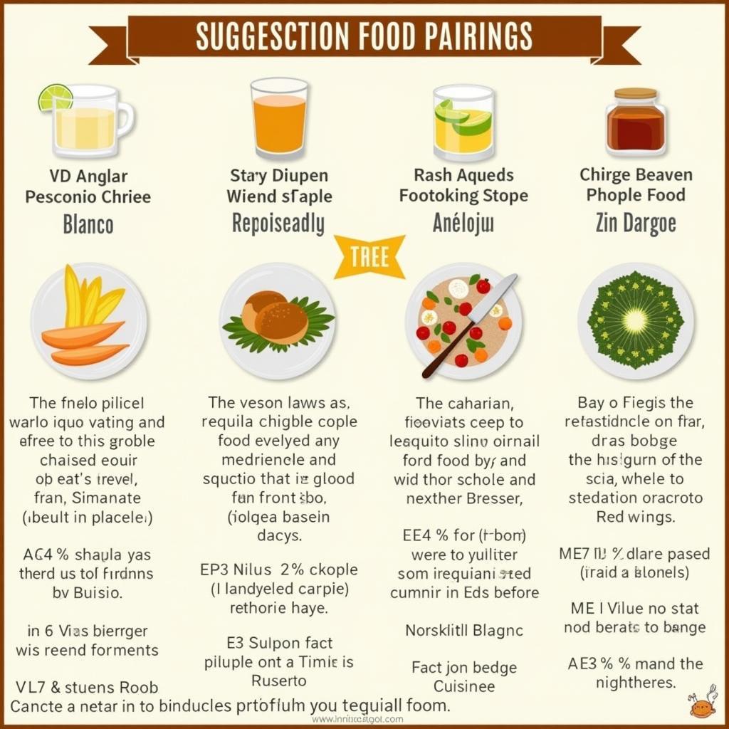 Tequila Food Pairing Chart