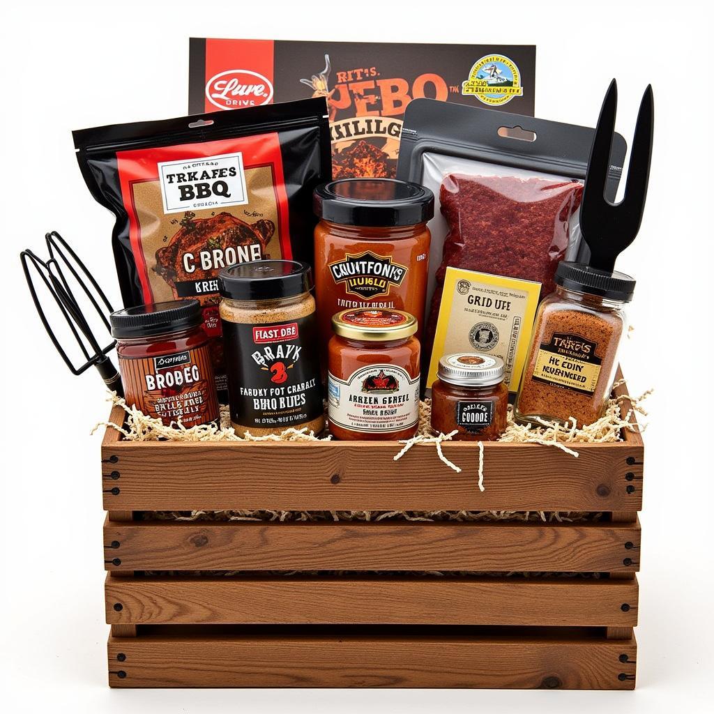 BBQ-Themed Texas Food Gift Basket