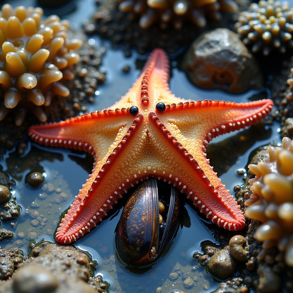 Carnivores in a tide pool