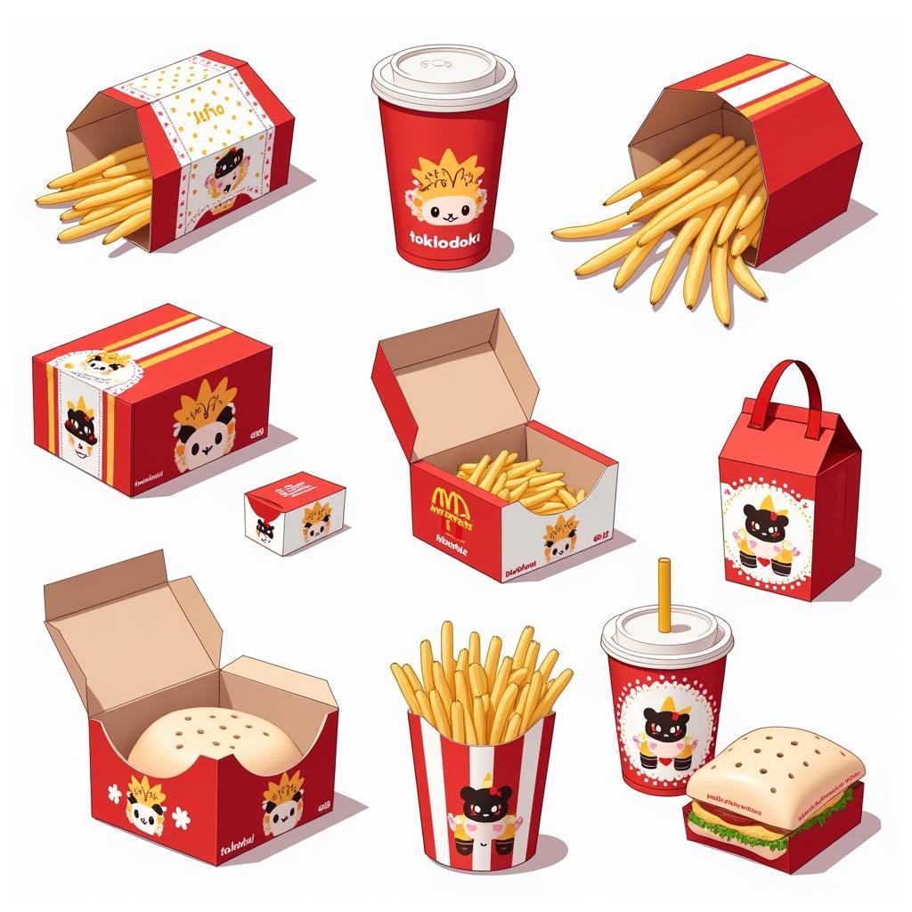 Tokidoki Fast Food Packaging