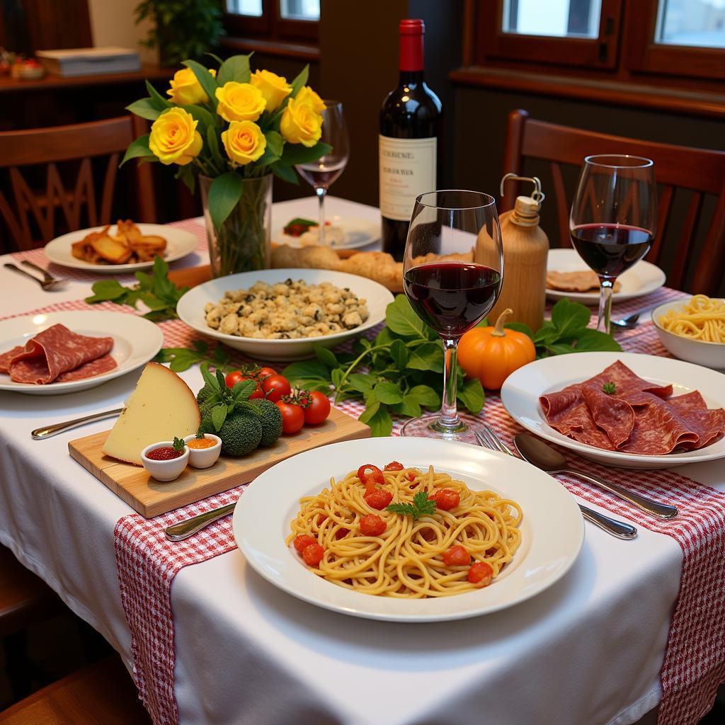 Traditional Emilia-Romagna Meal