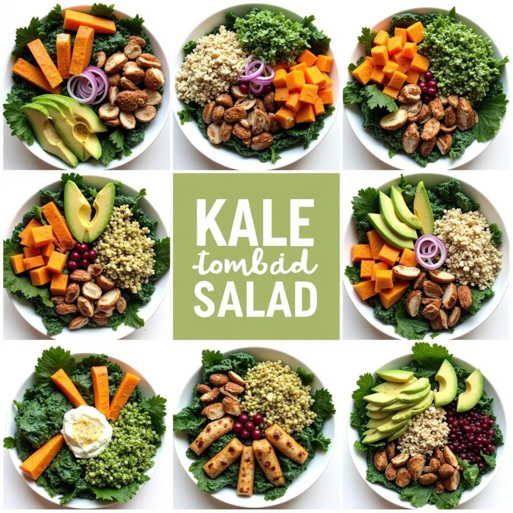 Colorful True Food Kale Salad Variations