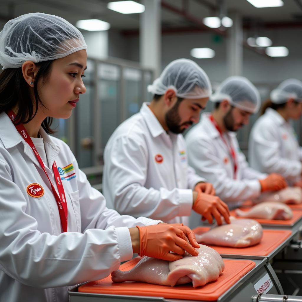 Tyson Foods Wilkesboro Employees at Work