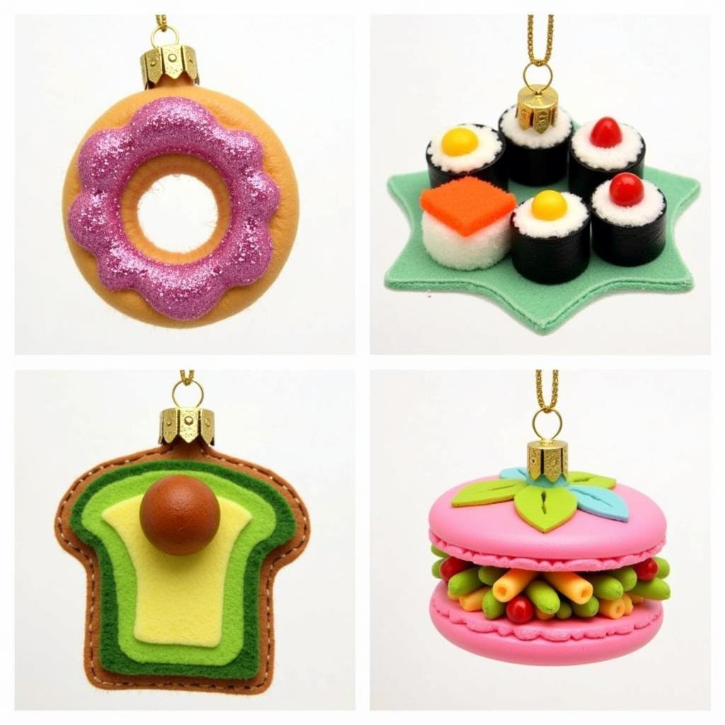 Unique and quirky food ornaments