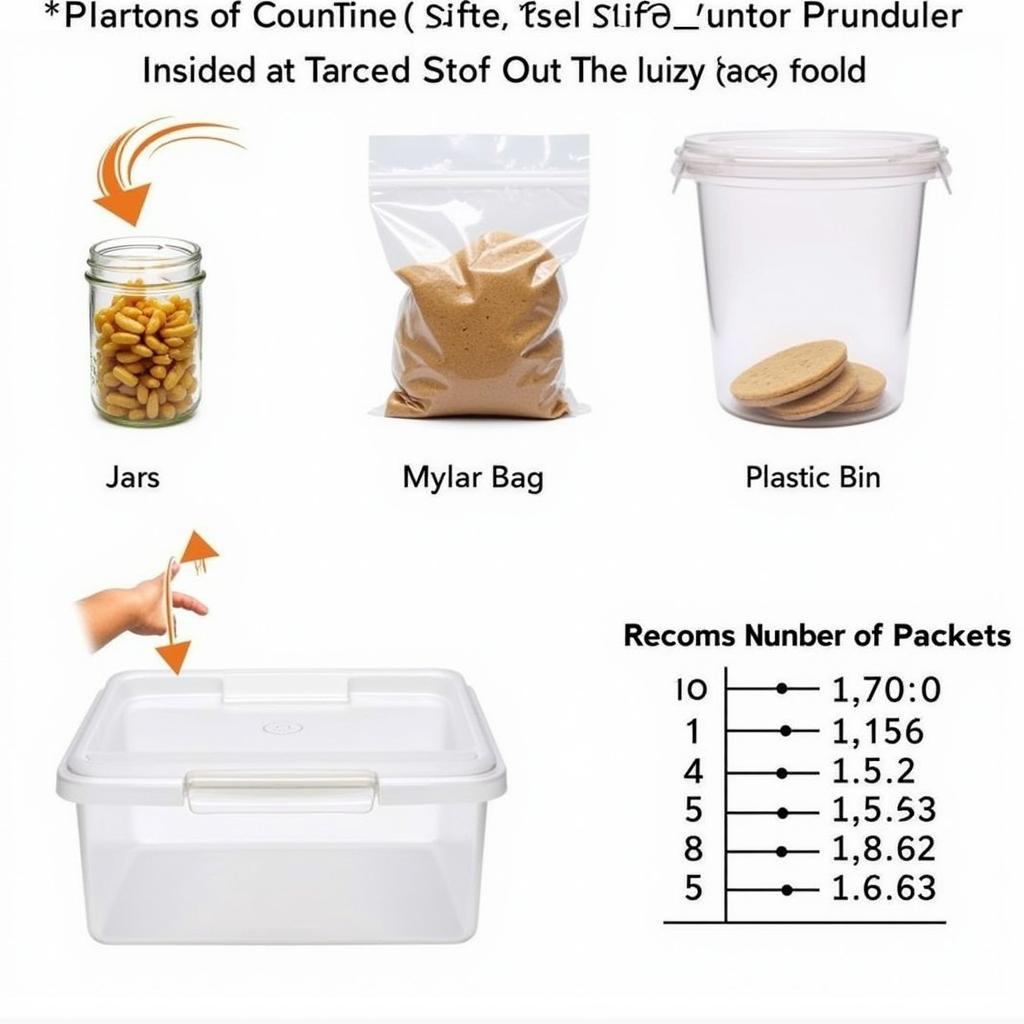 Correct usage of food safe moisture absorbers in food storage