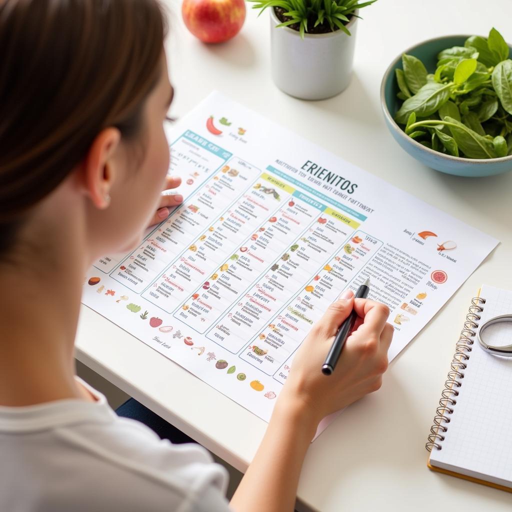 Using a Nutrient Dense Foods Chart for Meal Planning