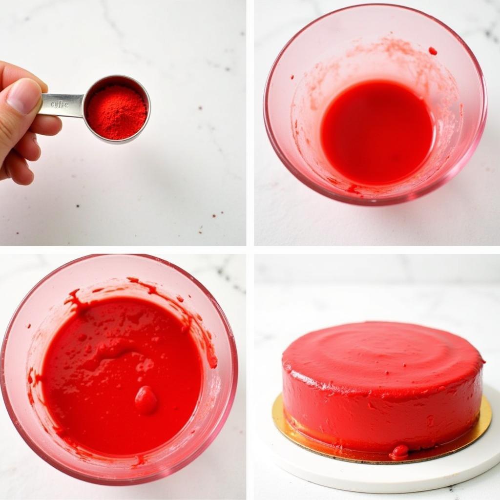 Using Powder Red Food Coloring Effectively