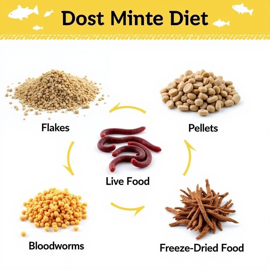 Different types of minnow food