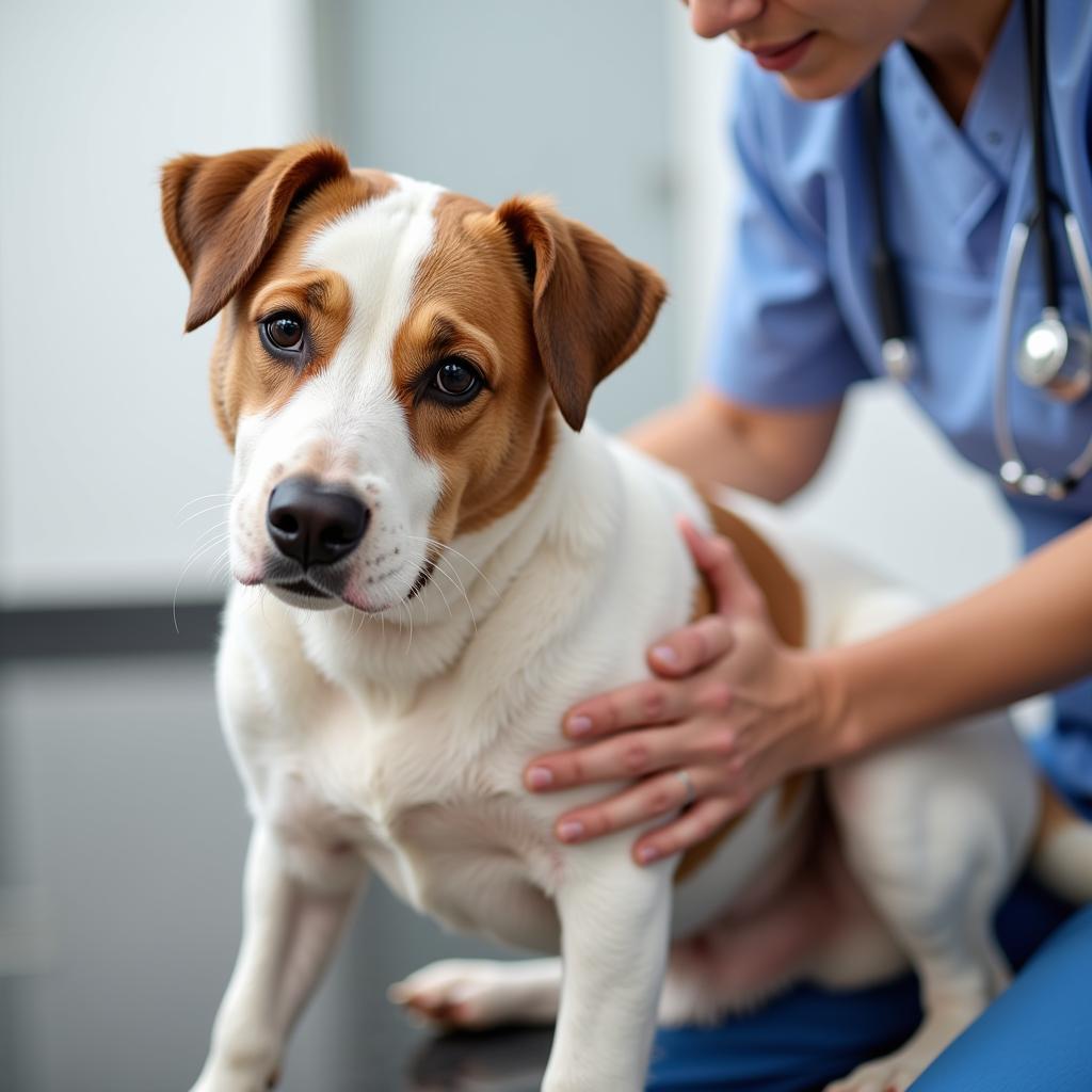 Veterinary Examination for Dog Gas