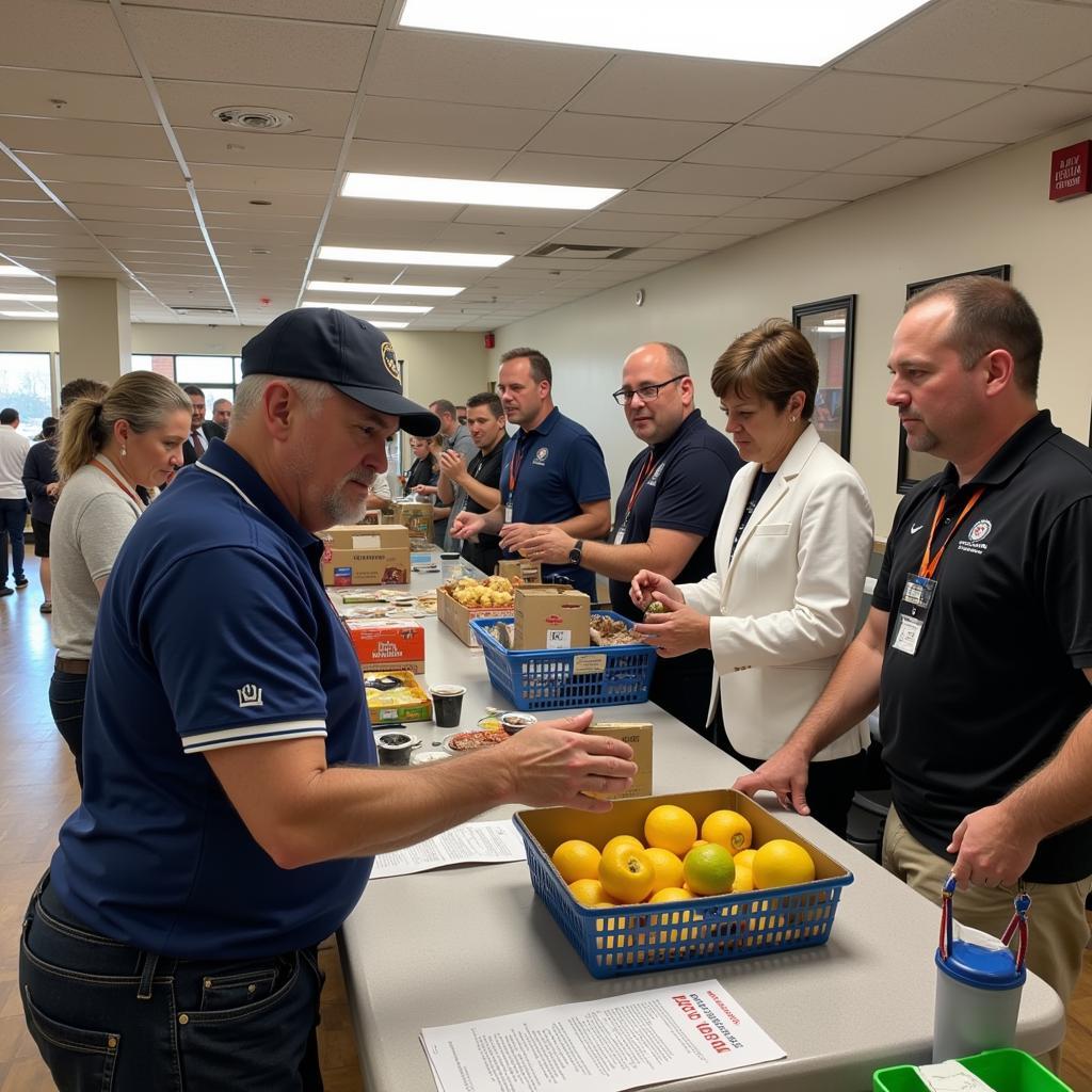 Veterans Connecting with Resources at Food Depot