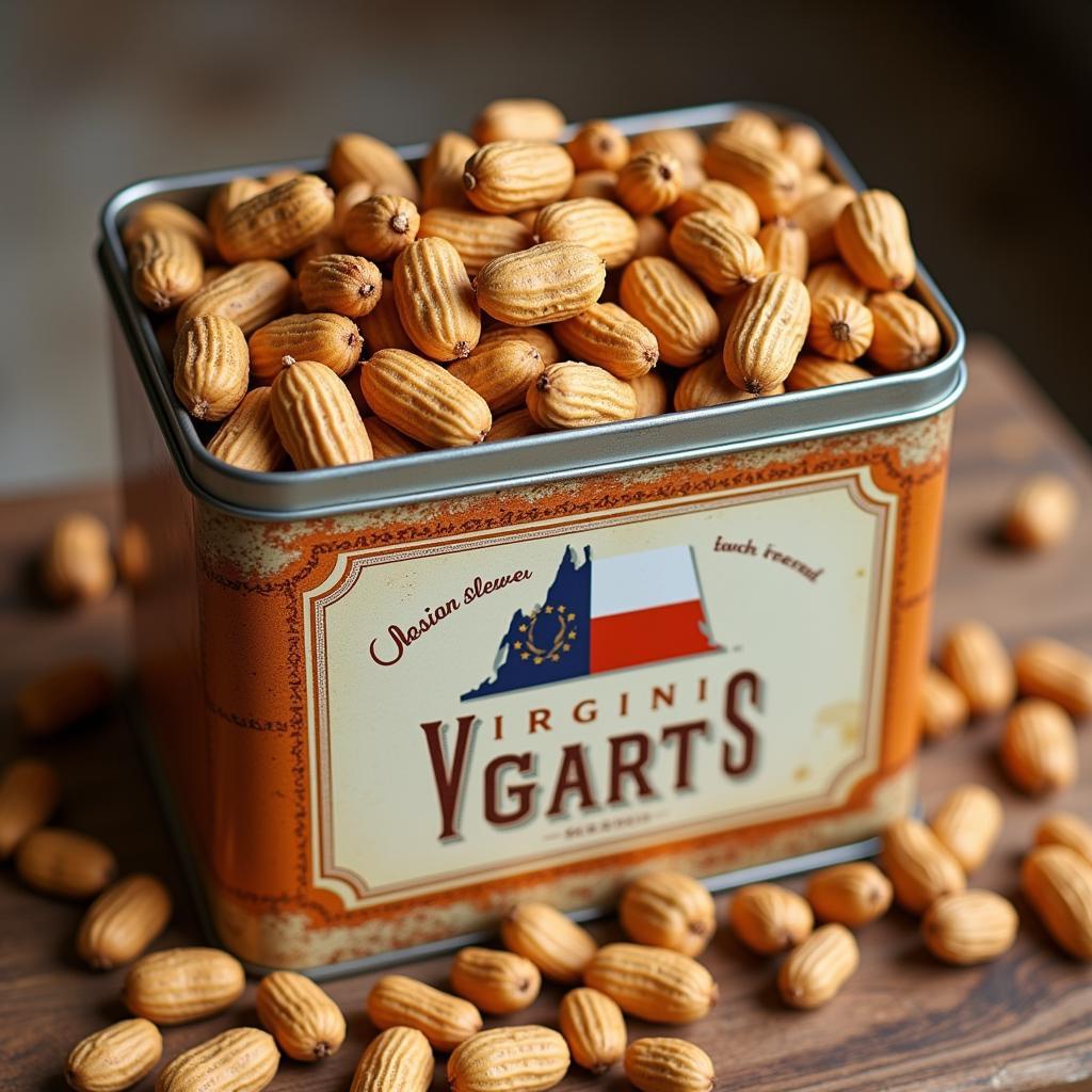 Virginia Peanuts in a Gift Tin