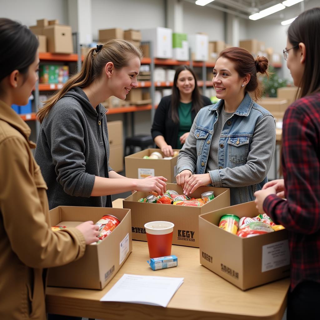 Volunteering at Warrensburg, MO Food Banks