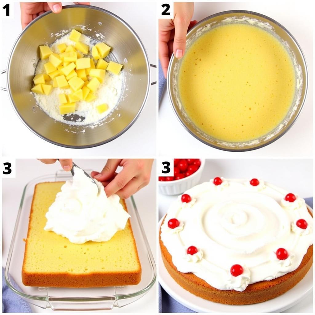 Weight Watchers Angel Food Pineapple Cake Process