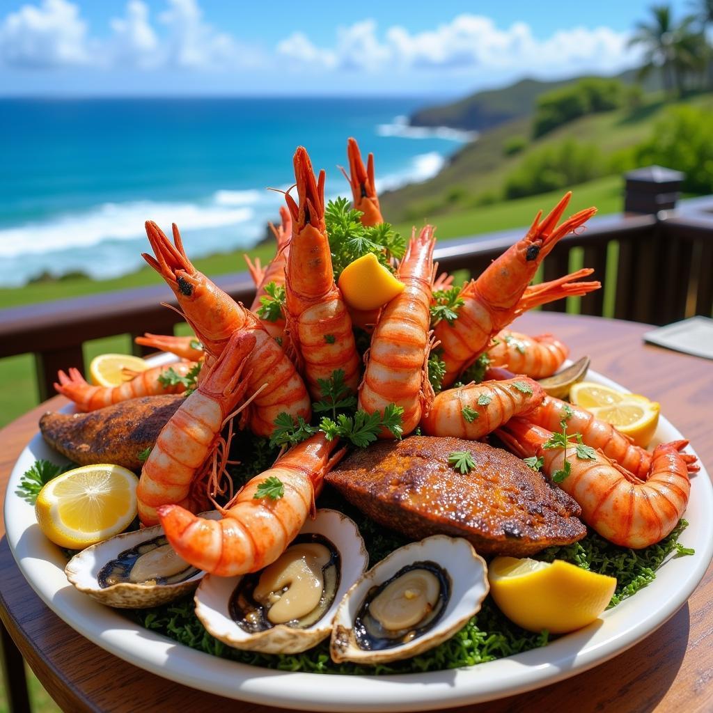 Fresh Seafood Platter in West Maui