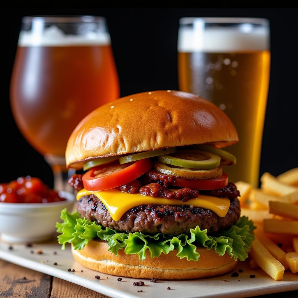 Westside Gastropub Burger and Beer Pairing