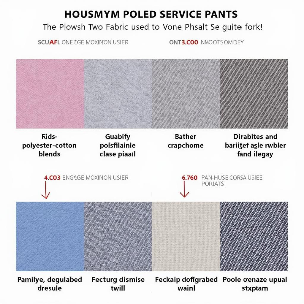 Women's Food Service Pants Fabric Options