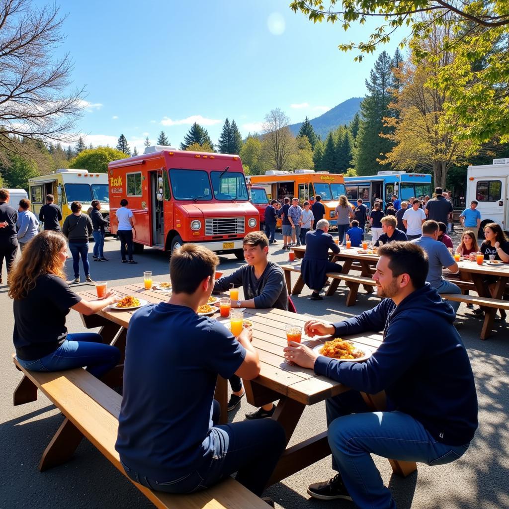 Food Truck Community Gathering in Woodburn