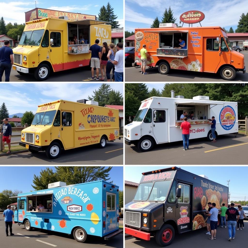 Diverse Food Trucks in Woodburn