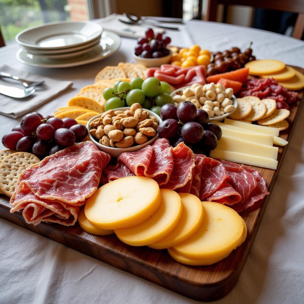 Party platter with a 2lb food tray