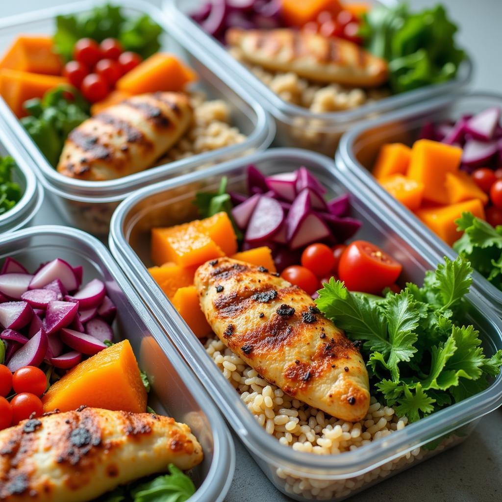 4 Compartment Food Containers for Meal Prepping