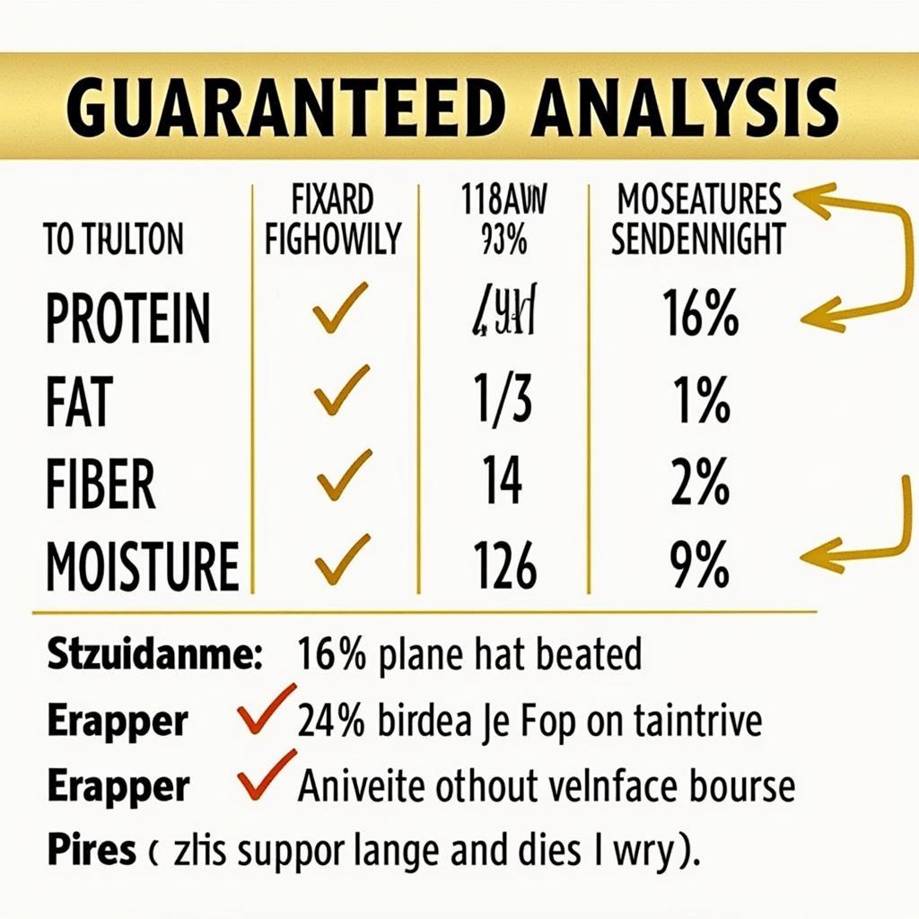 Analyzing a 4lb Dog Food Label