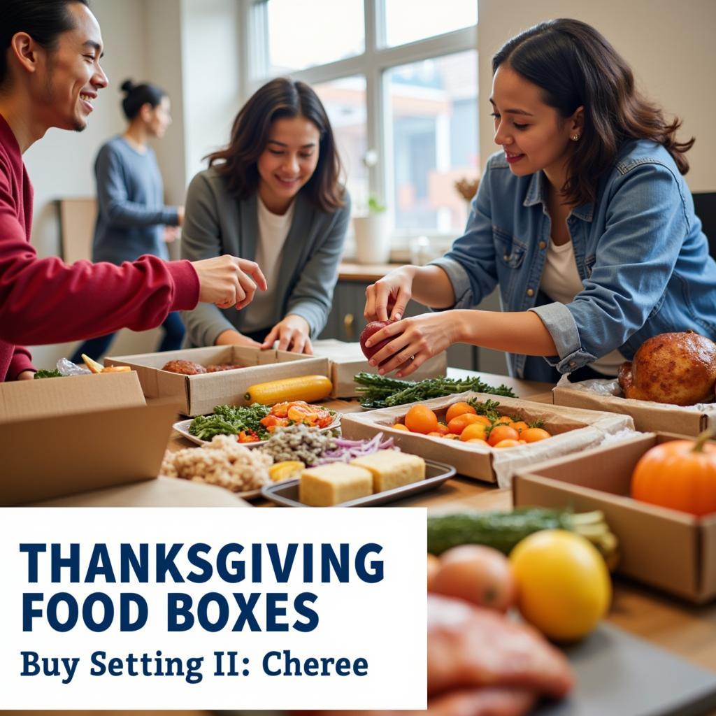 Affordable Thanksgiving food box options for families in need.