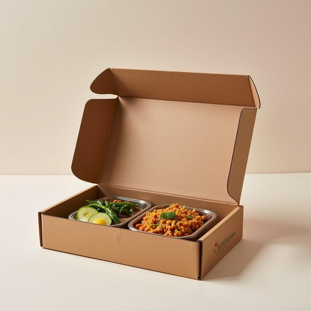 Eco-friendly packaging for alkaline meal delivery