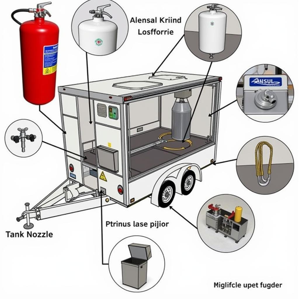 Ansul System Components in a Food Truck