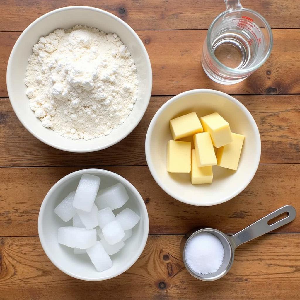 Ingredients for Apple Pie Crust