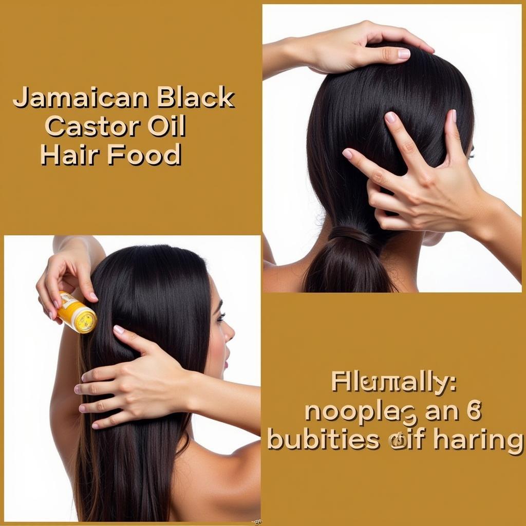 Applying Jamaican Black Castor Oil to Hair