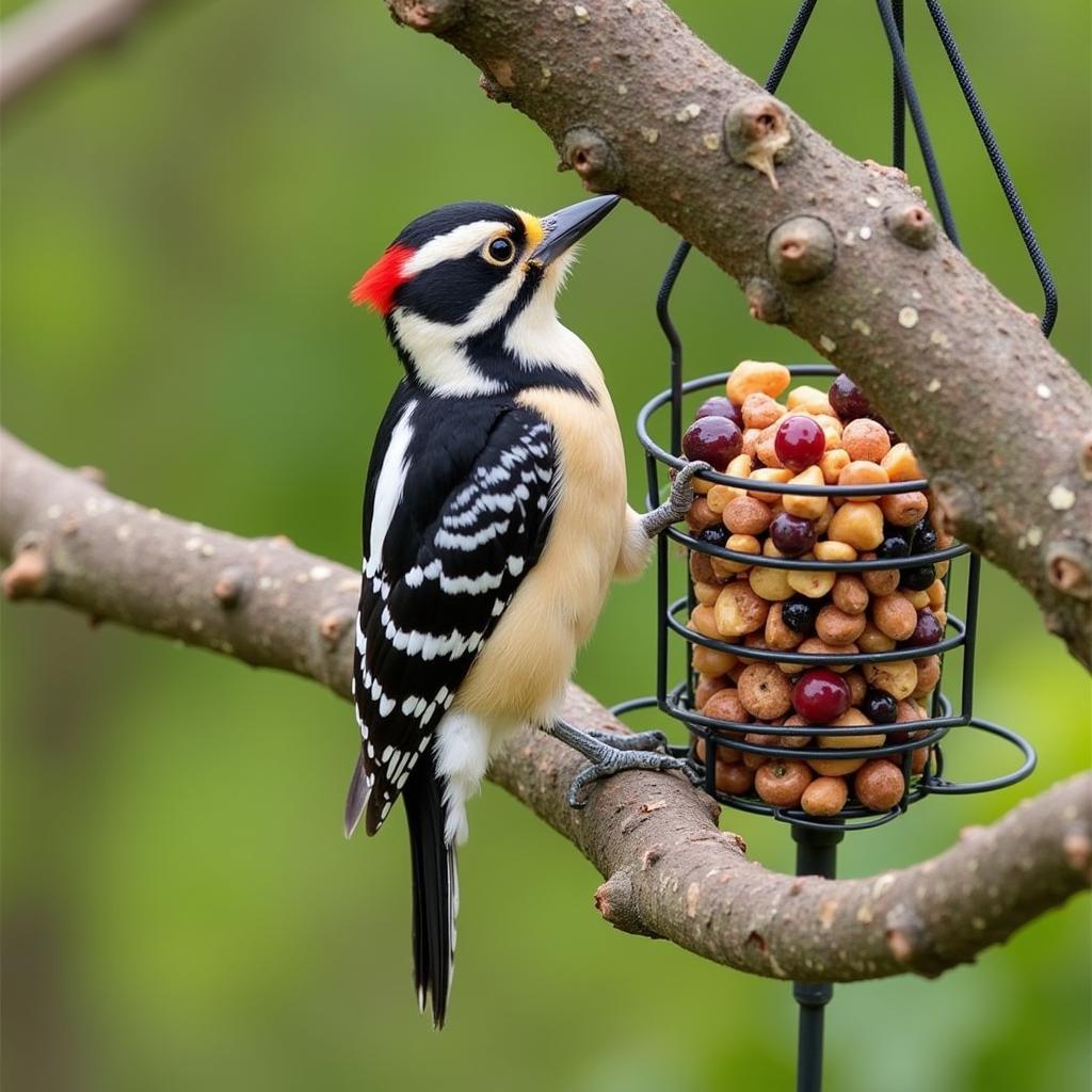 Attracting Woodpeckers with Nuts and Berries Bird Food