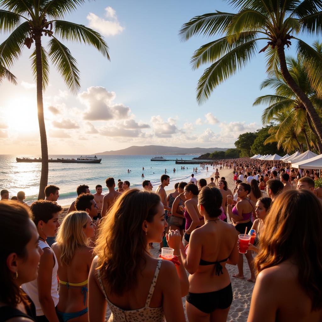 Beach Party at the Barbados Rum and Food Festival