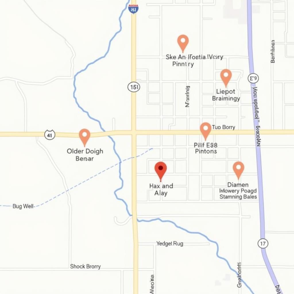 Bellevue NE Food Pantry Map