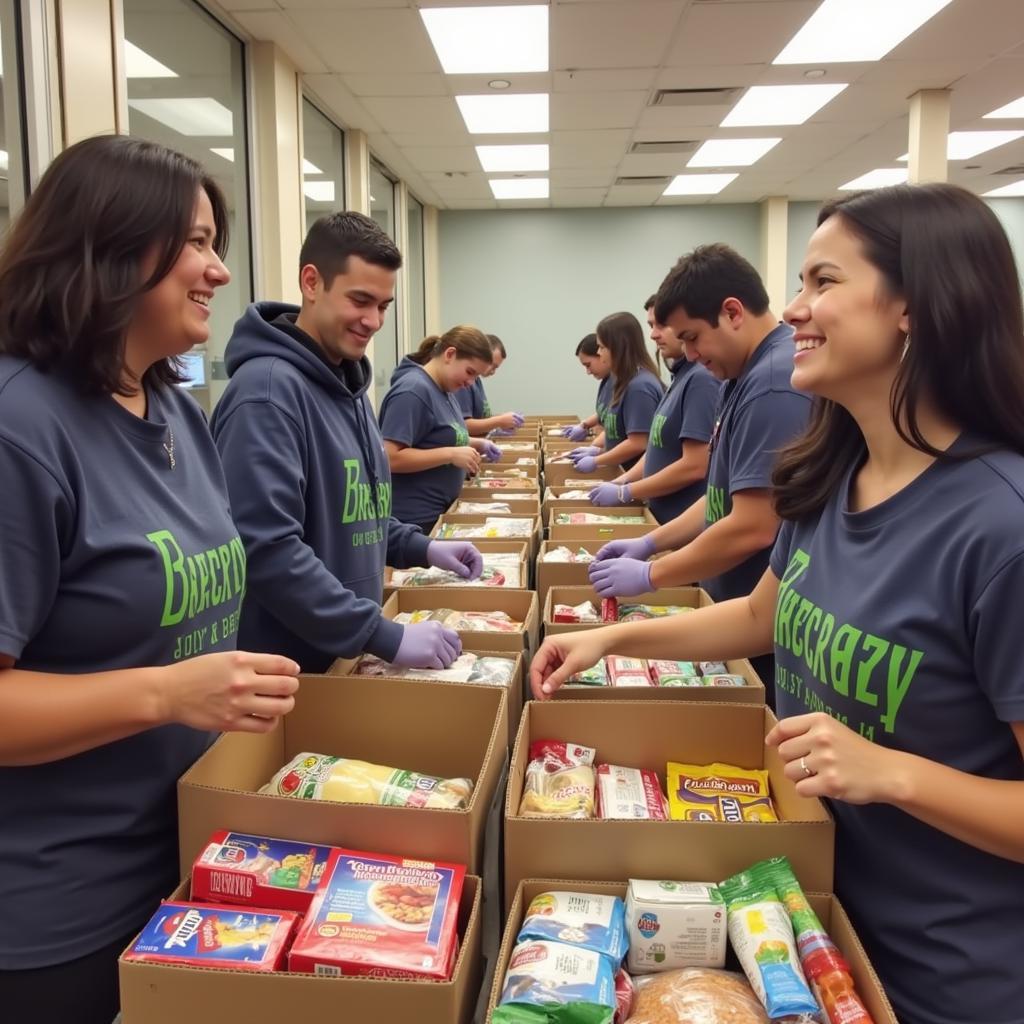 Volunteers at Bethany Baptist Church Food Distribution Center