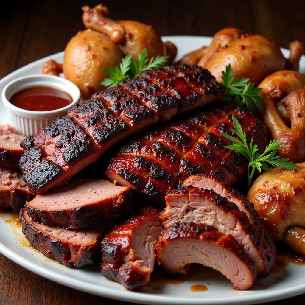 Big Boned BBQ Food Truck's Smoked Meats Selection