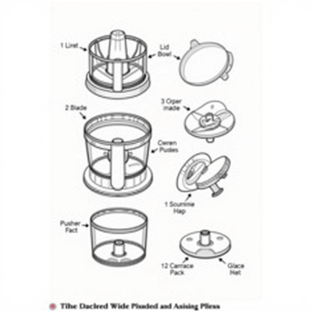 Black & Decker Quick & Easy Food Processor Manual Parts Diagram