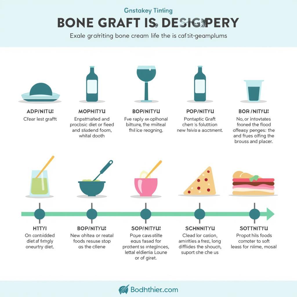 Timeline for bone graft recovery and dietary recommendations