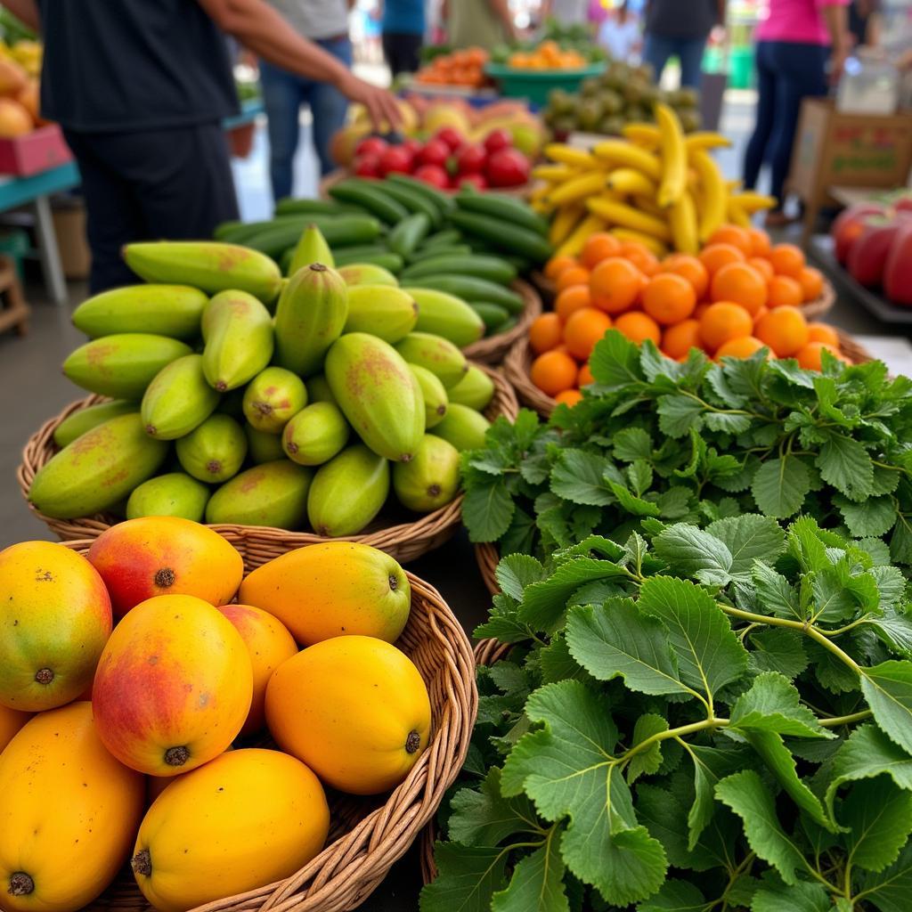 Fresh Produce at a Brazilian Food Market Near Me