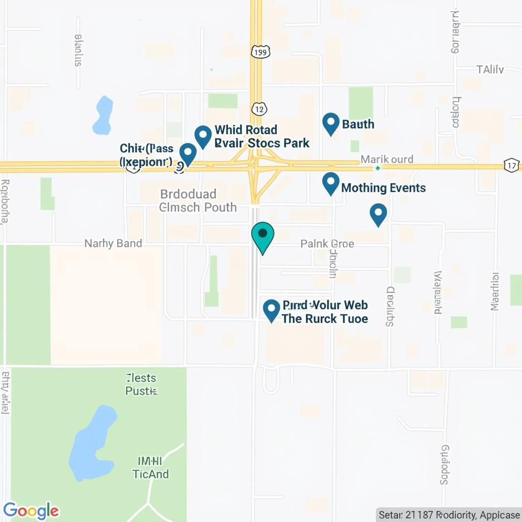 Map of Food Truck Locations in Broken Arrow