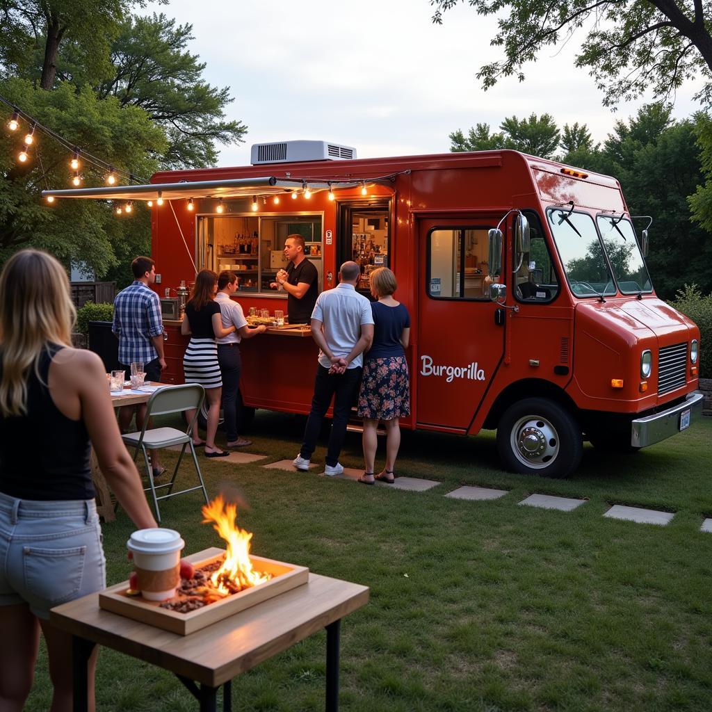 Burgorilla food truck at a private catering event