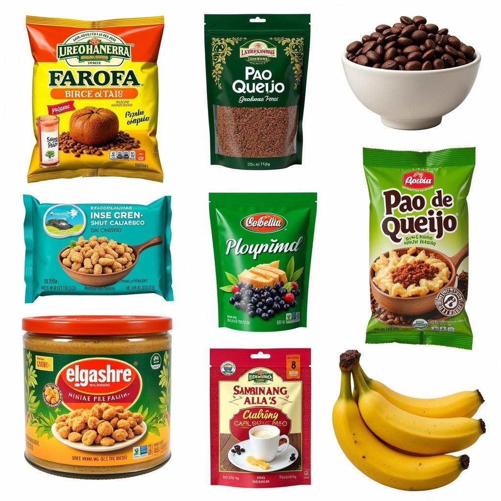 Assortment of Brazilian Food Products Available for Purchase Online