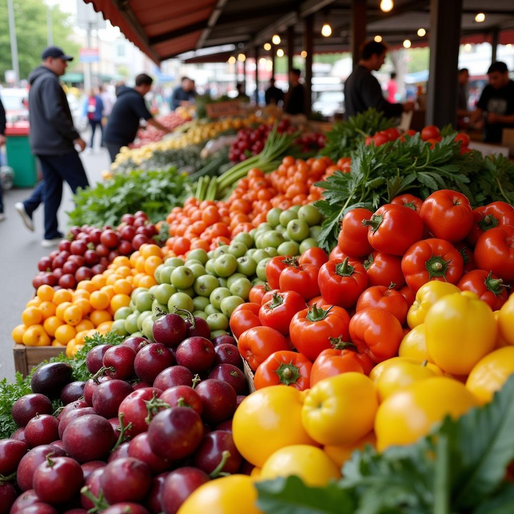 Fresh Produce at a Farmer's Market