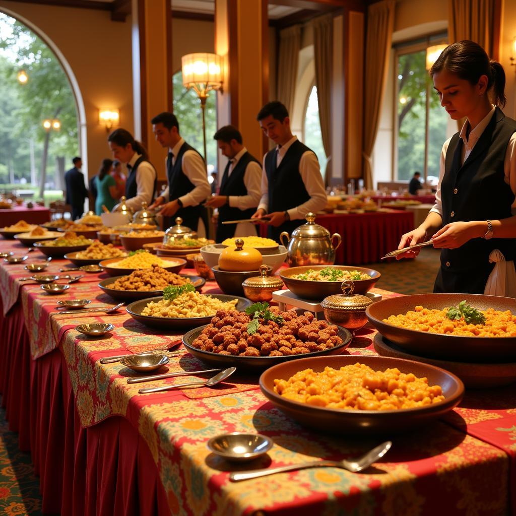 Elegant Indian Food Catering Setup in Plano