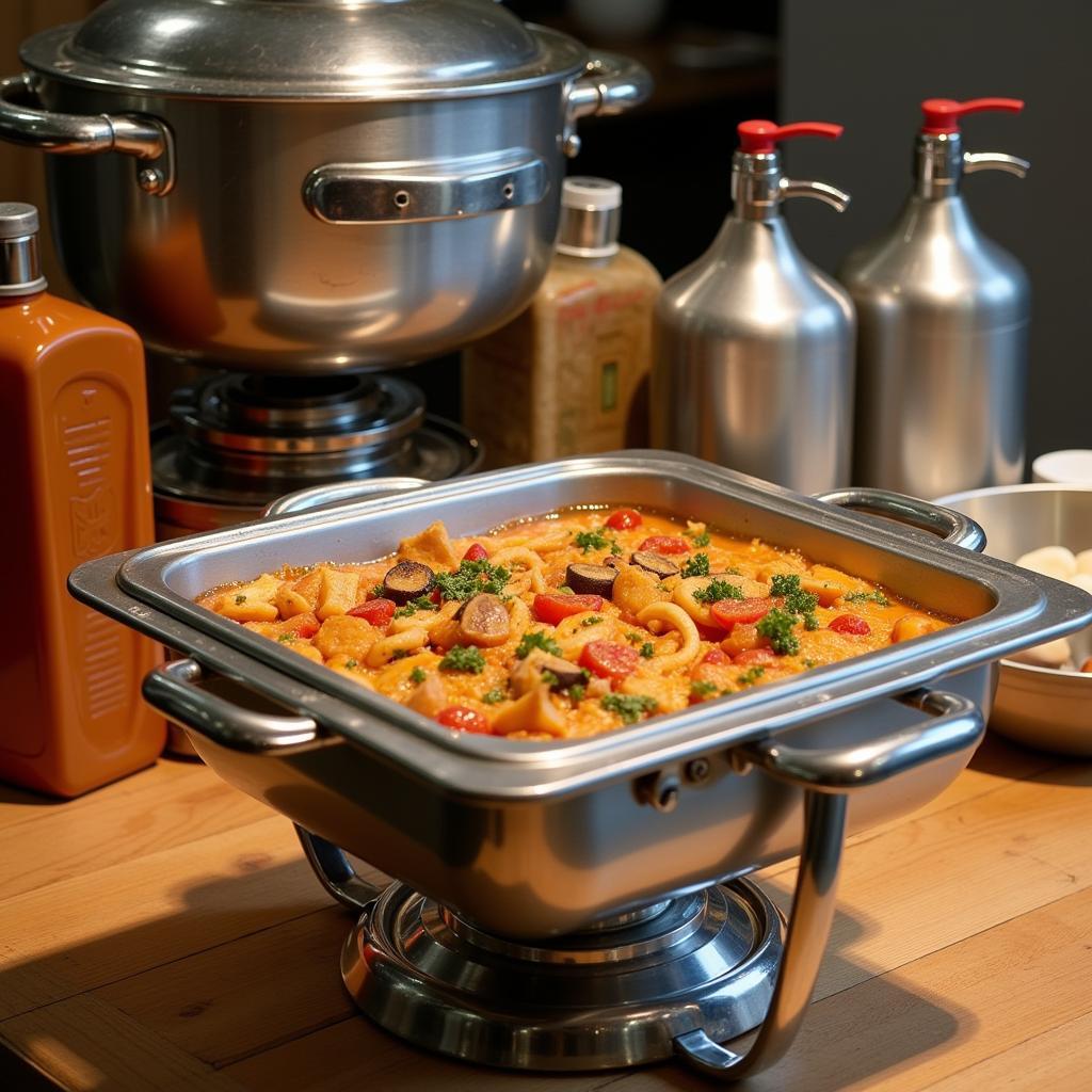 Proper Chafing Dish Bay Marie Setup