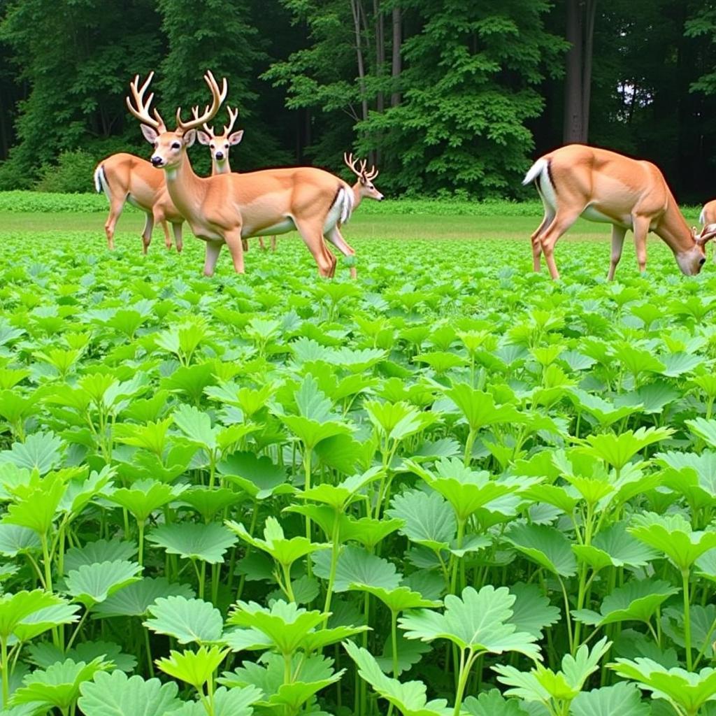 Chicory in a Deer Food Plot