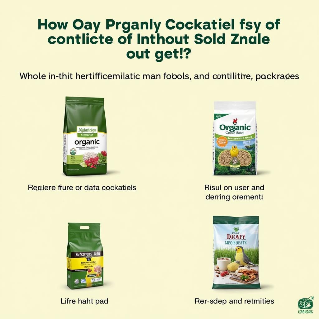 Choosing Organic Cockatiel Food