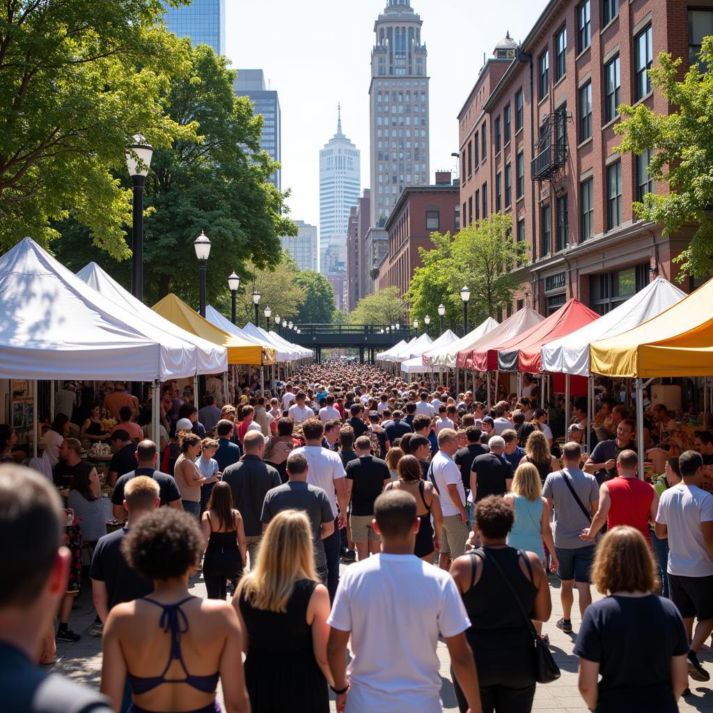 Vibrant Cleveland Food Festival Scene